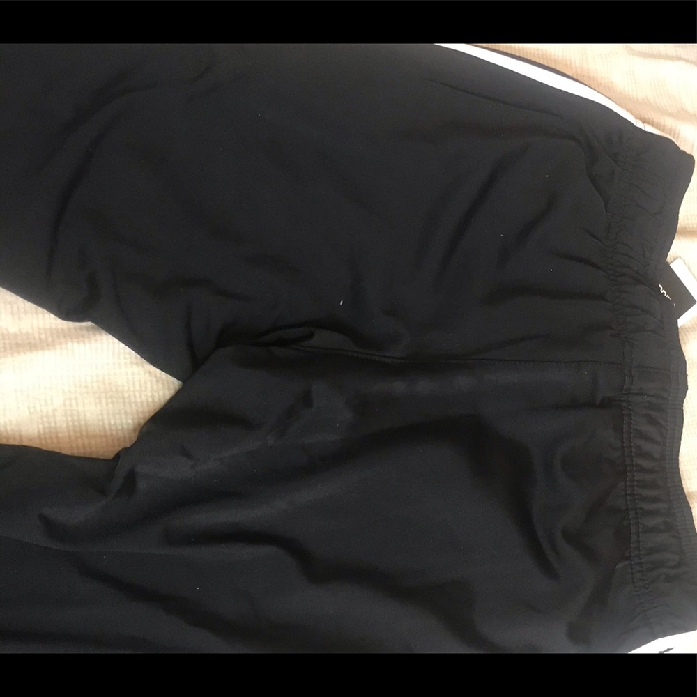 Adida Stripe Black & White Pants Long